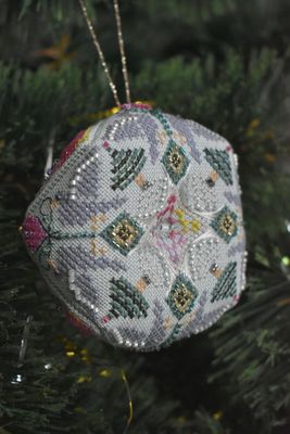 Day Two: Turtle doves by MilleFleur 2025 12 days of Christmas Series Cross Stitch Pattern, Embellishment Pack