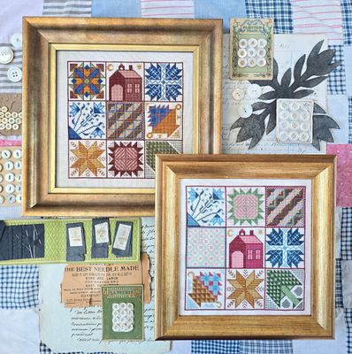 Quilt Squares by Kathy Barrick 2026 Exclusive for Nashville Needlework Market 2026 Counted cross stitch pattern