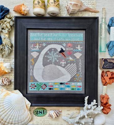 The Sea Hath My Love by Kathy Barrick 2026 Exclusive for Nashville Needlework Market 2026 Counted cross stitch pattern