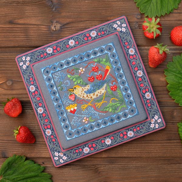 Strawberry Thief by Tela Artis 2026 Cross-stitch and decorative stitch embroidery kit