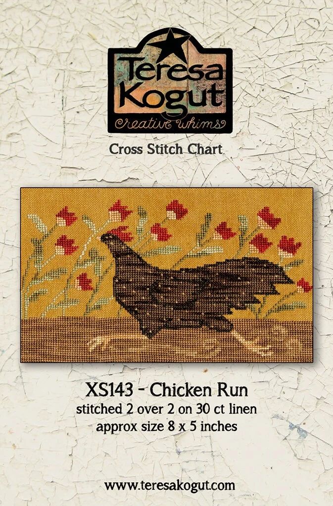 Chicken Run by Teresa Kogut's Creative Whims Counted cross-stitch pattern