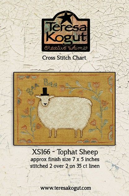 Tophat Sheep by Teresa Kogut's Creative Whims Counted cross-stitch pattern