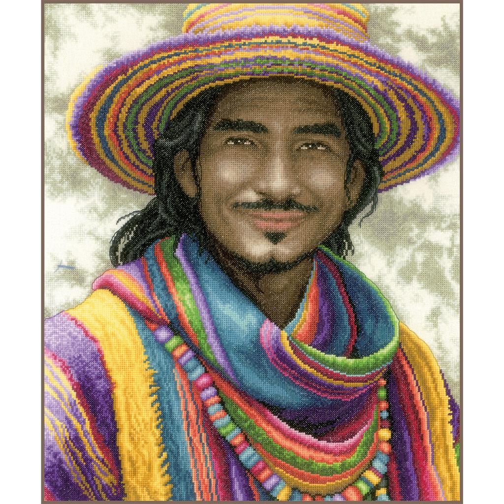 Smile in colour by Lanarte 2026 Culture collection Counted Cross Stitch kit