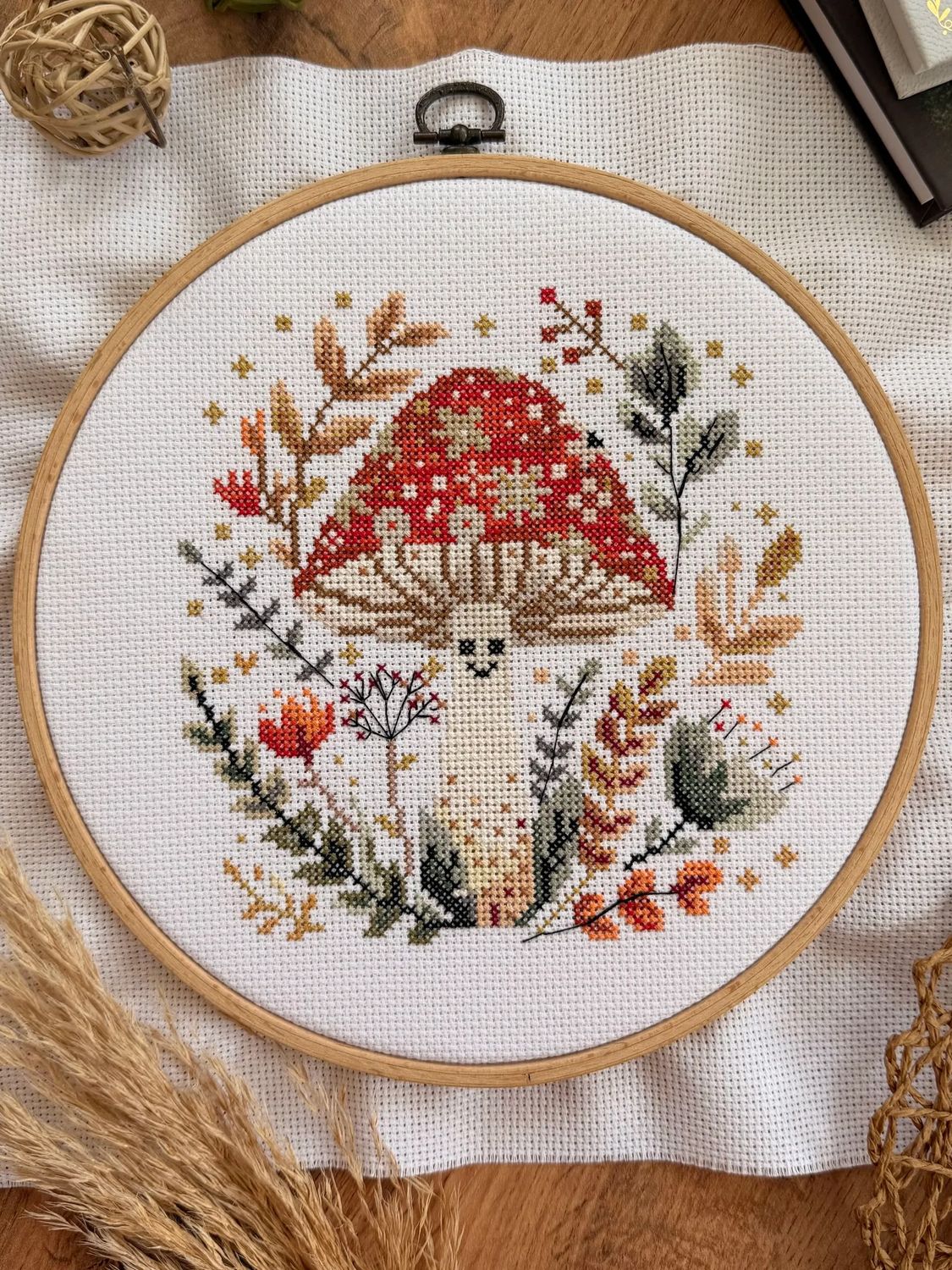 Herbarium: Mushroom by World of Cross Stitch (Mir Vyshivki) Counted cross-stitch kit