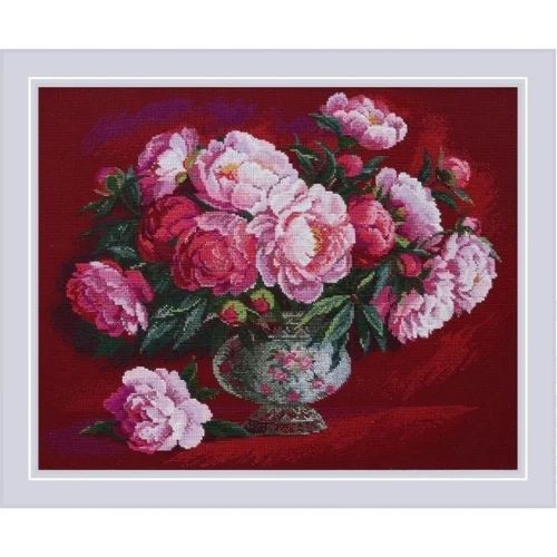 Luxurious Peonies by Riolis 2025 Counted Cross Stitch Kit