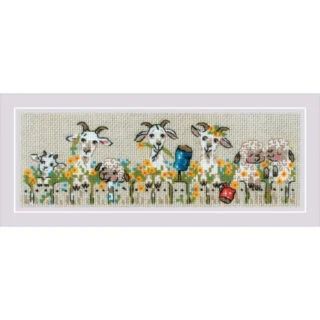 Village Group Chat by Riolis 2025 Counted cross-stitch kit