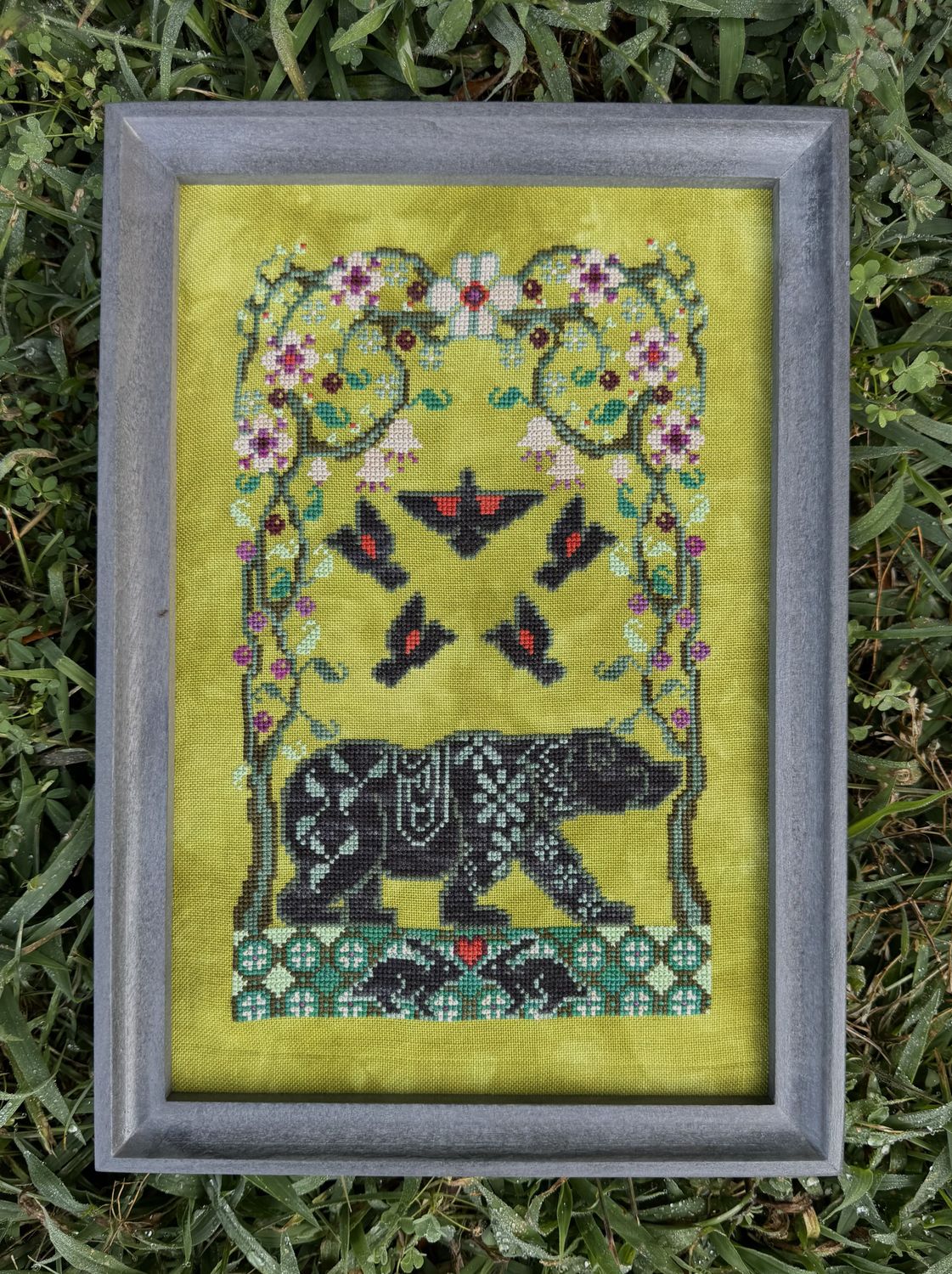 Blooming Bear by The Marigold Needle 2025 Counted cross-stitch pattern