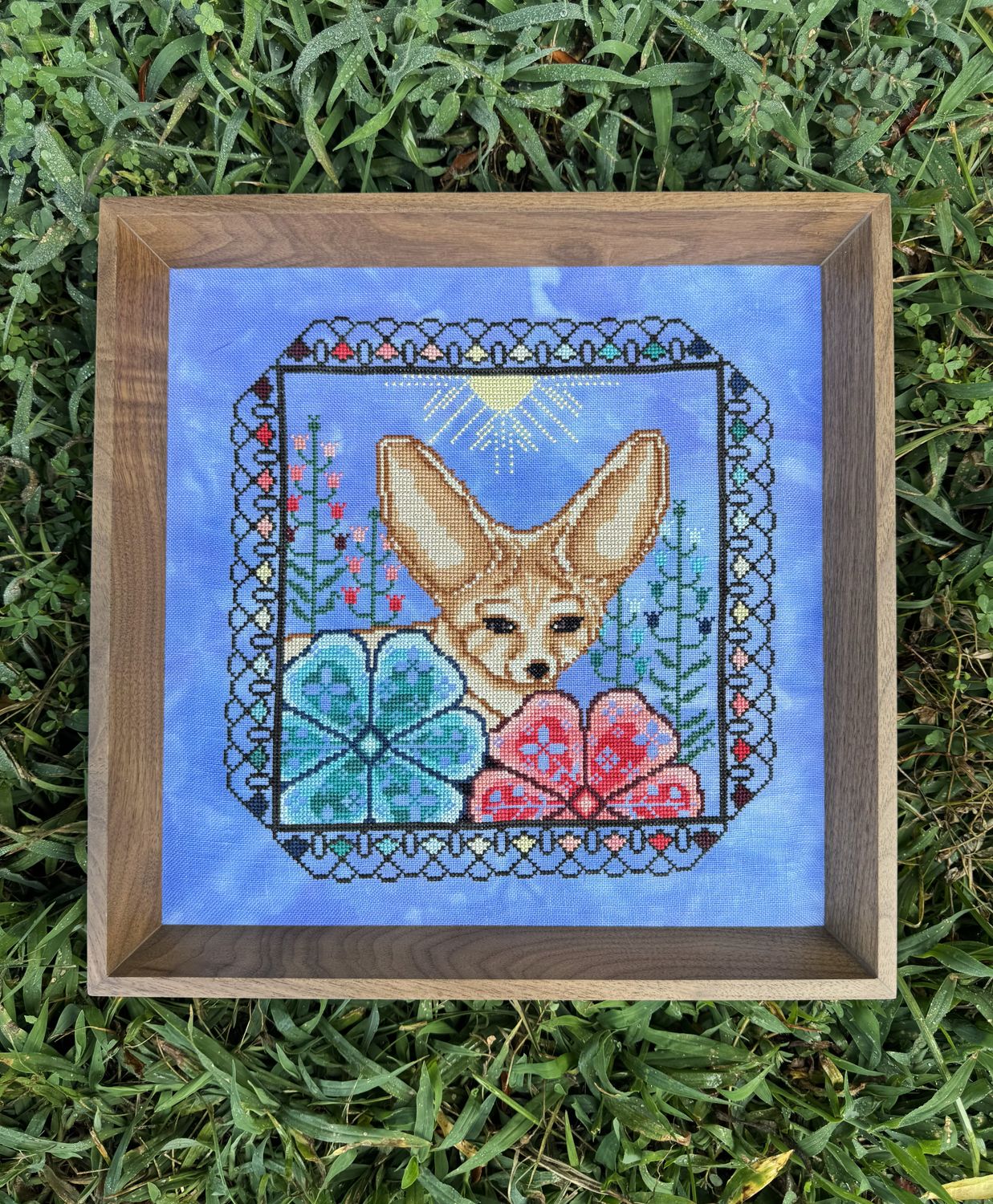 Floral Fox by The Marigold Needle 2026 Counted cross-stitch pattern