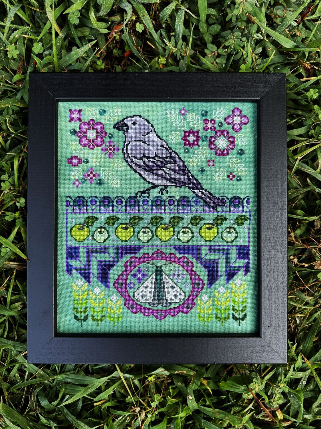 Midsummer Finch by The Marigold Needle 2025 Counted cross-stitch pattern