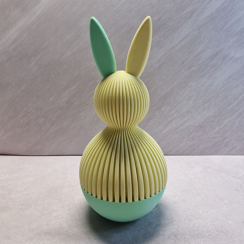 3D Printad Kanin I Pastell Gul/ Mix I Pastell Grön( Påskägg)