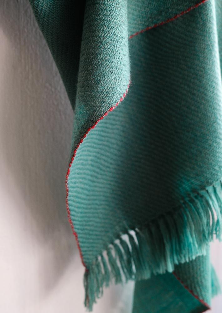 Woollen Shawl Coloured With Natural Dyes