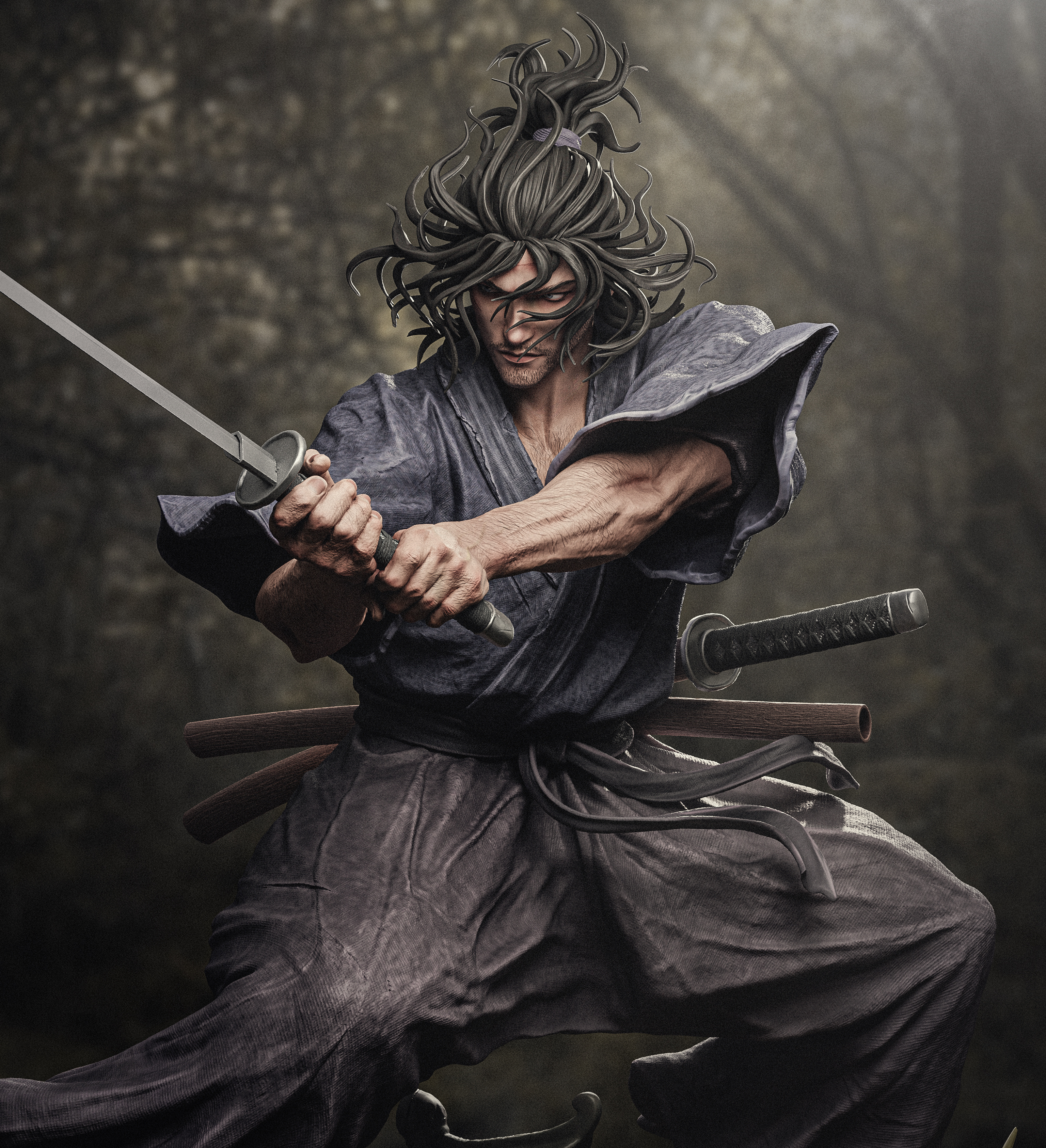 Musashi Miyamoto Samurai Figure / Statue various sizes | eBay