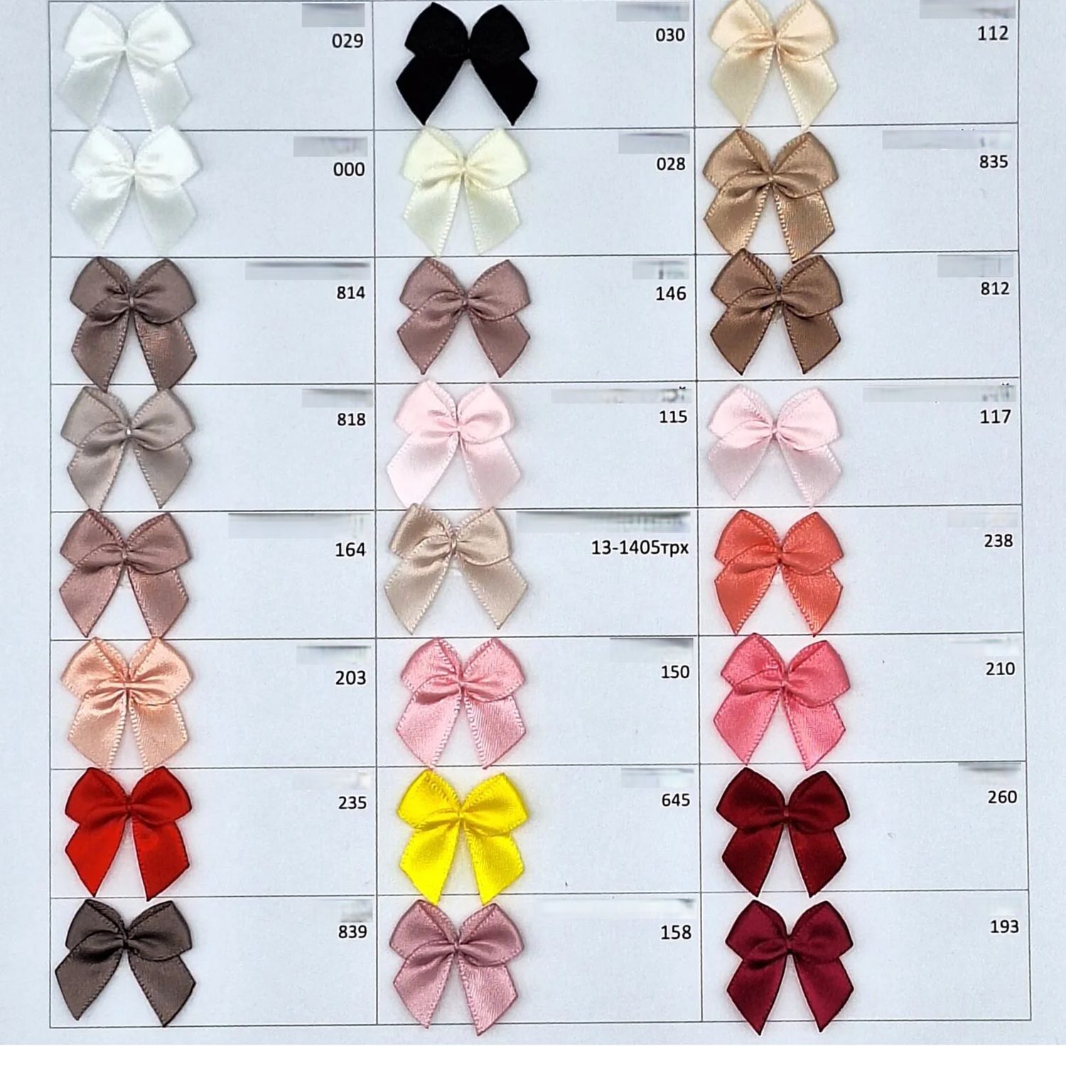 Bows 50 pcs