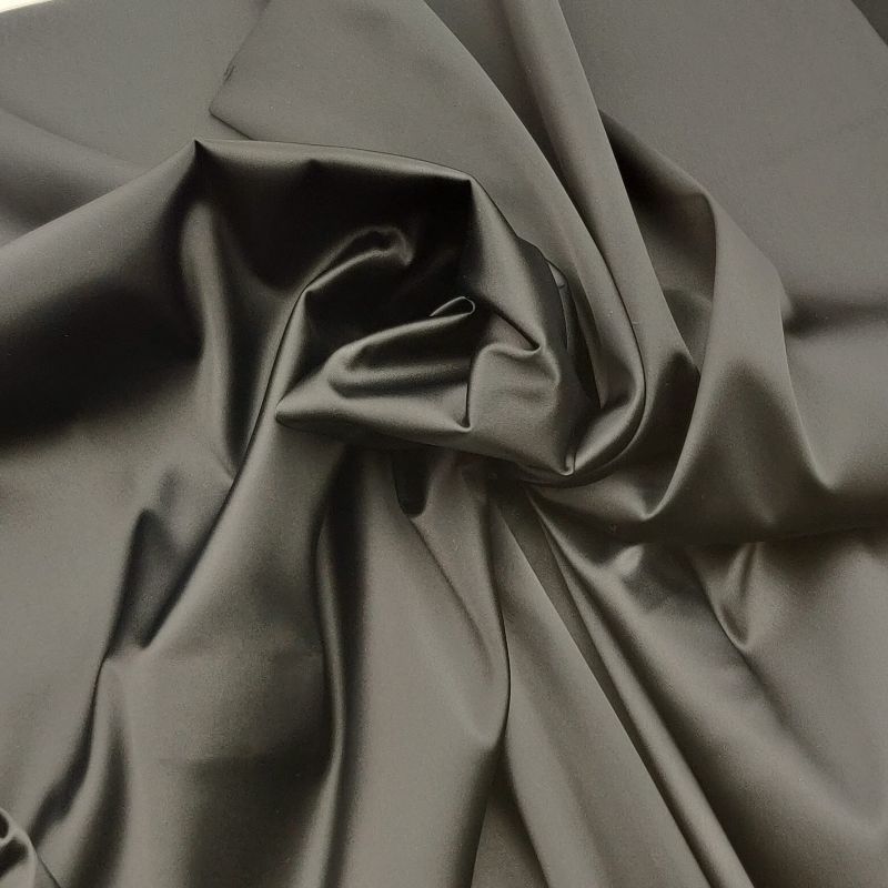 Stretch Black Satin for lingerie