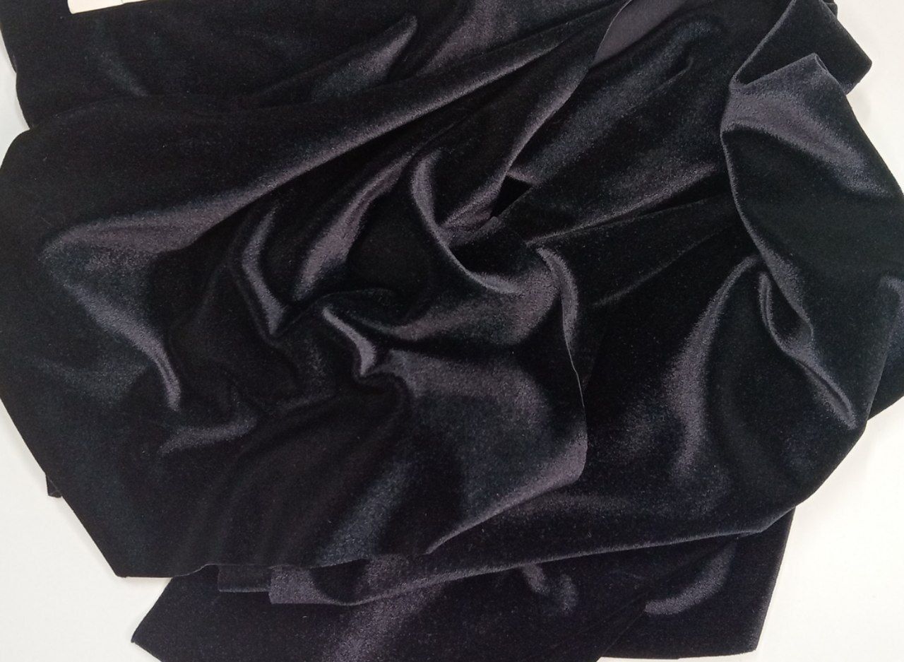 Stretch micro‑velvet