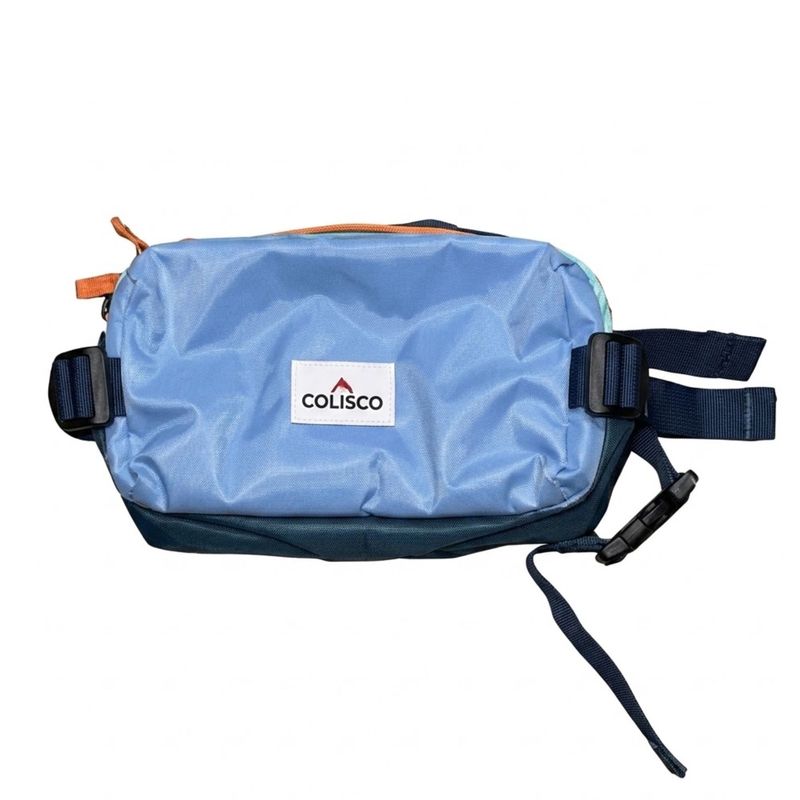 Colisco Blue Waist Bag Lightweight Outdoor Travel Waist Pack