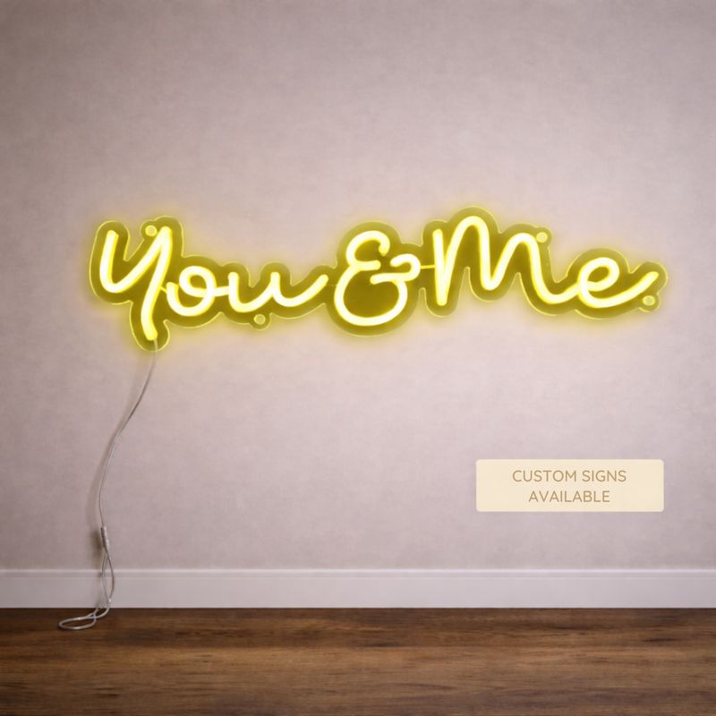 You & Me LED Neon Sign