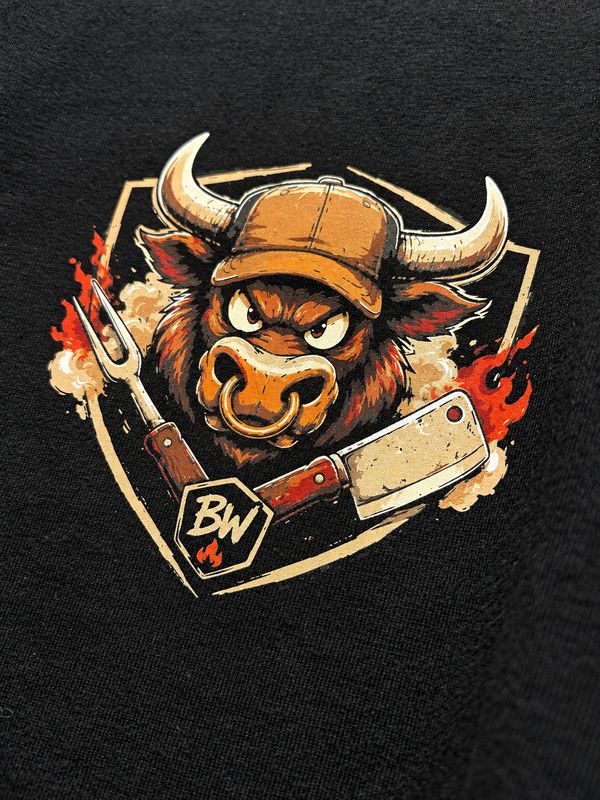 BBQ T-Shirt Built by Fire