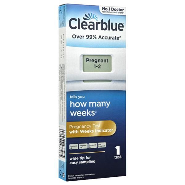 Clearblue Pregnancy Test With Weeks Indicator 1 Test