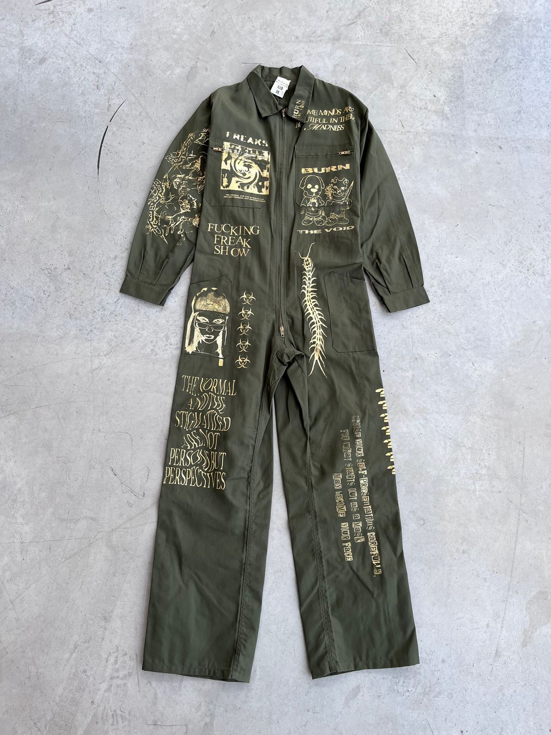 Jumpsuit Alternative Fashion Serigraphy