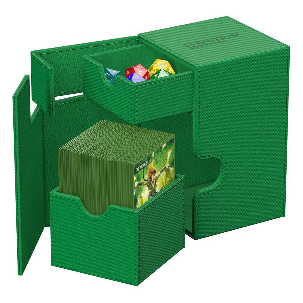 Ultimate Guard Flip'n'Tray 100+ Xenoskin - Green Ultimate Guard Flip'n'Tray 100+ Xenoskin - Green