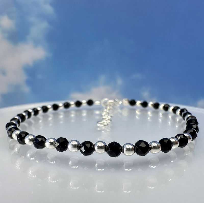 Spinel  bracelet 925 sterling silver
