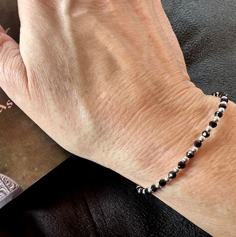 Spinel  bracelet 925 sterling silver