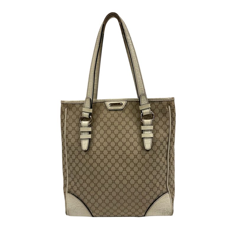 SAC TOTE CELINE MACADAM JACQUARD BEIGE &amp; IVOIRE PAR IVANA OMAZIC 2008