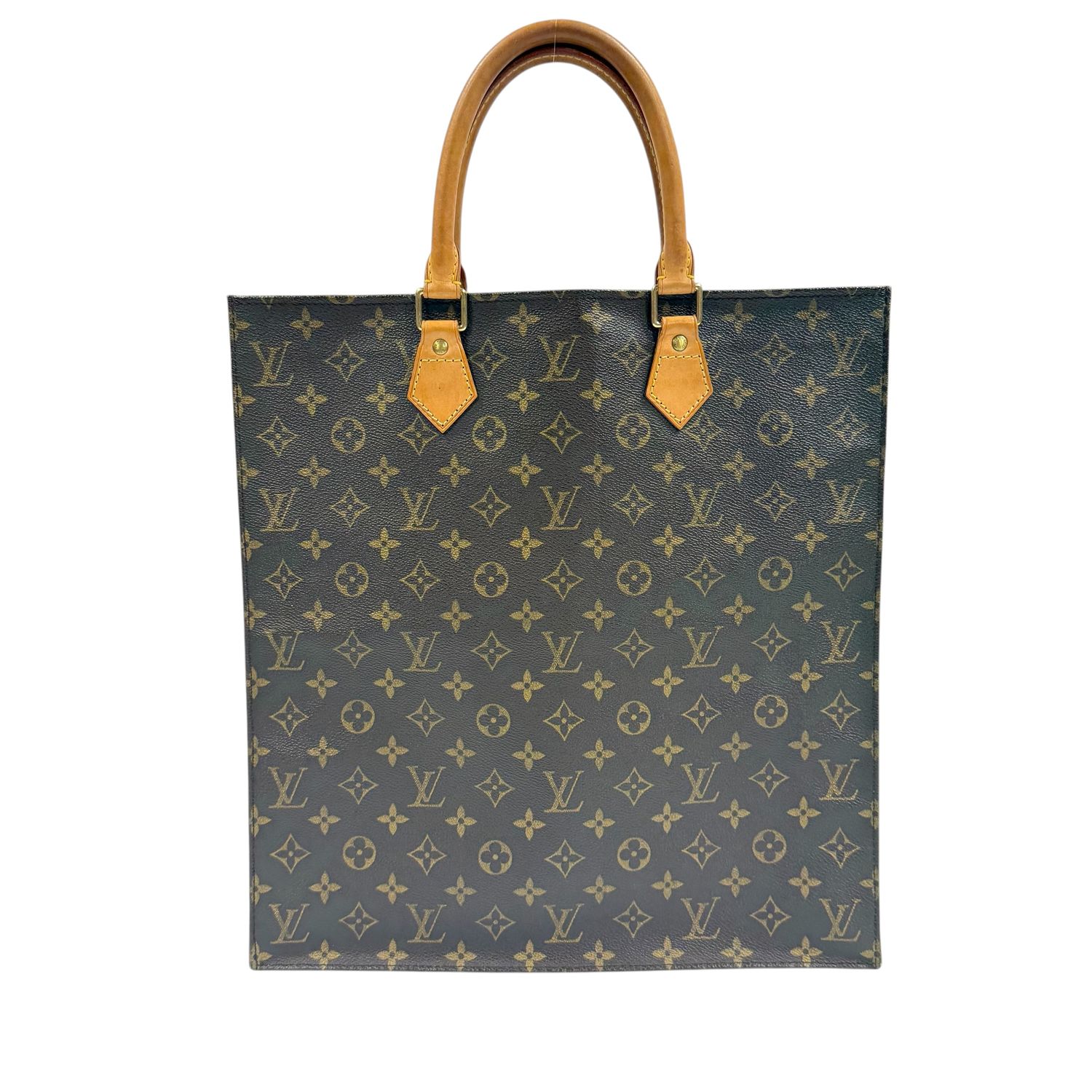 LOUIS VUITTON MONOGRAM SAC PLAT TOTE BAG IN BROWN BY MARC JACOBS 2010