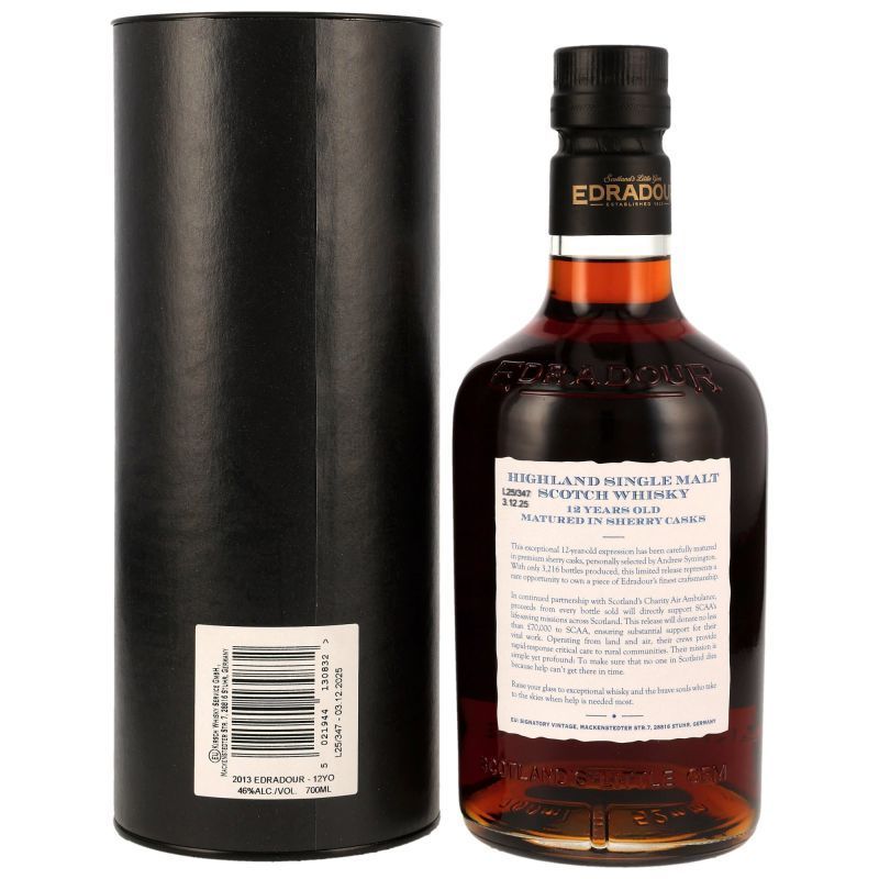 Edradour 12 years - Air Ambulance Charity Bottling - 46%