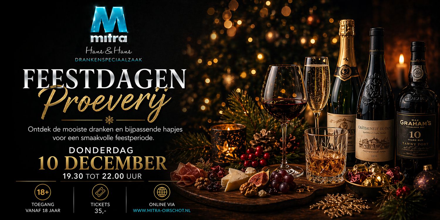 Ticket voor de Feestdagen proeverij op donderdag 10 december 2026