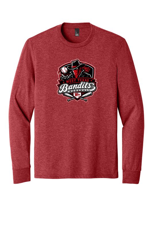 West Texas Bandits Long Sleeve Red Triblend