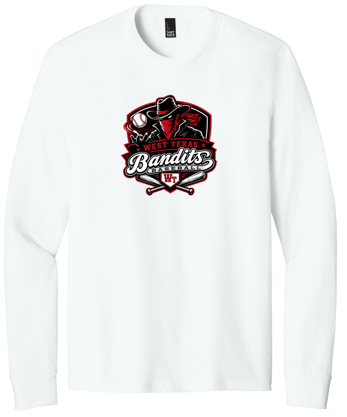 West Texas Bandits Long Sleeve White Triblend