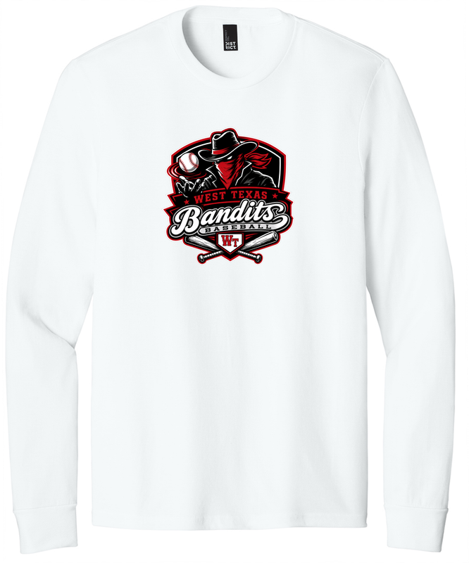 West Texas Bandits Long Sleeve White Triblend