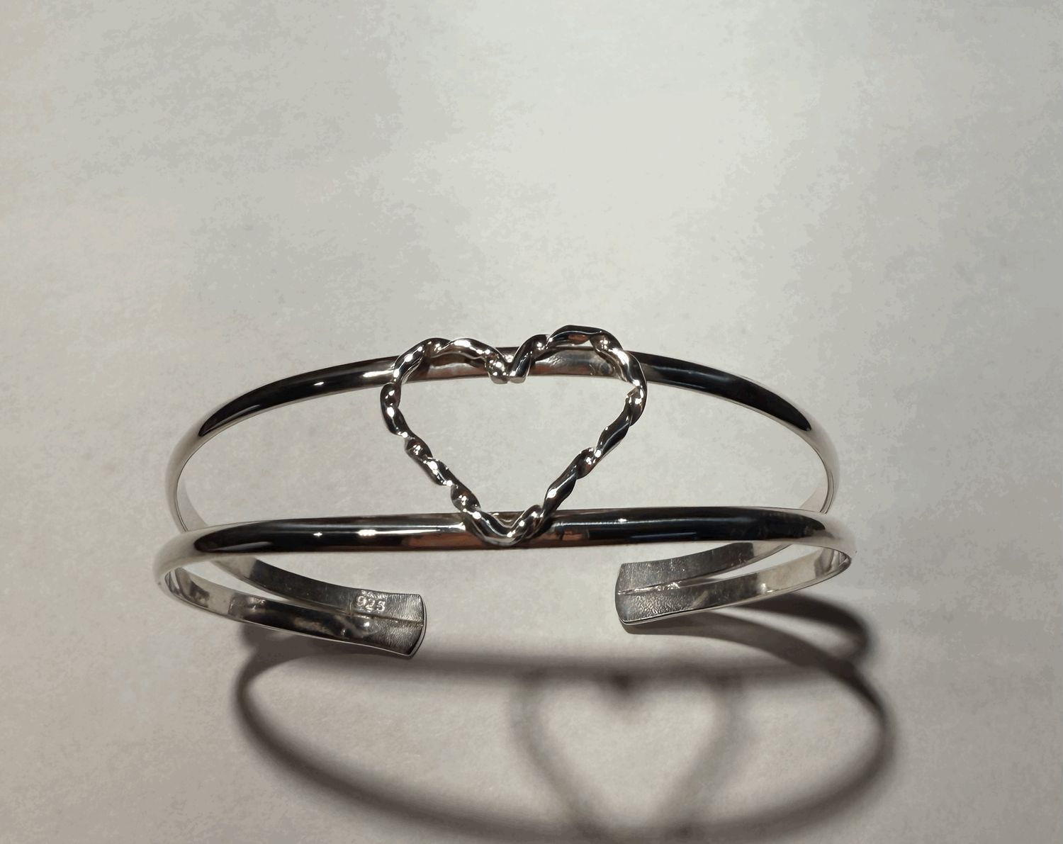Heart Double Band Bracelet Heart Double Band Bracelet