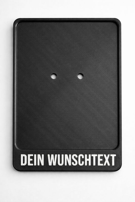 Kennzeichen-Halter mit Personalisierter Aufschrift