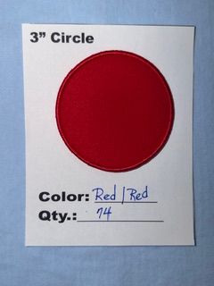 3" ROUND RED/RED (2 QTYS AVAILABLE) 24 @ 14.50 &amp; 25 @ 15.00