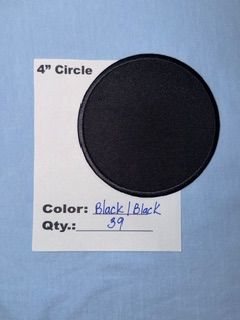 4" ROUND BLACK/BLACK (ONLY 39 AVAILABLE)