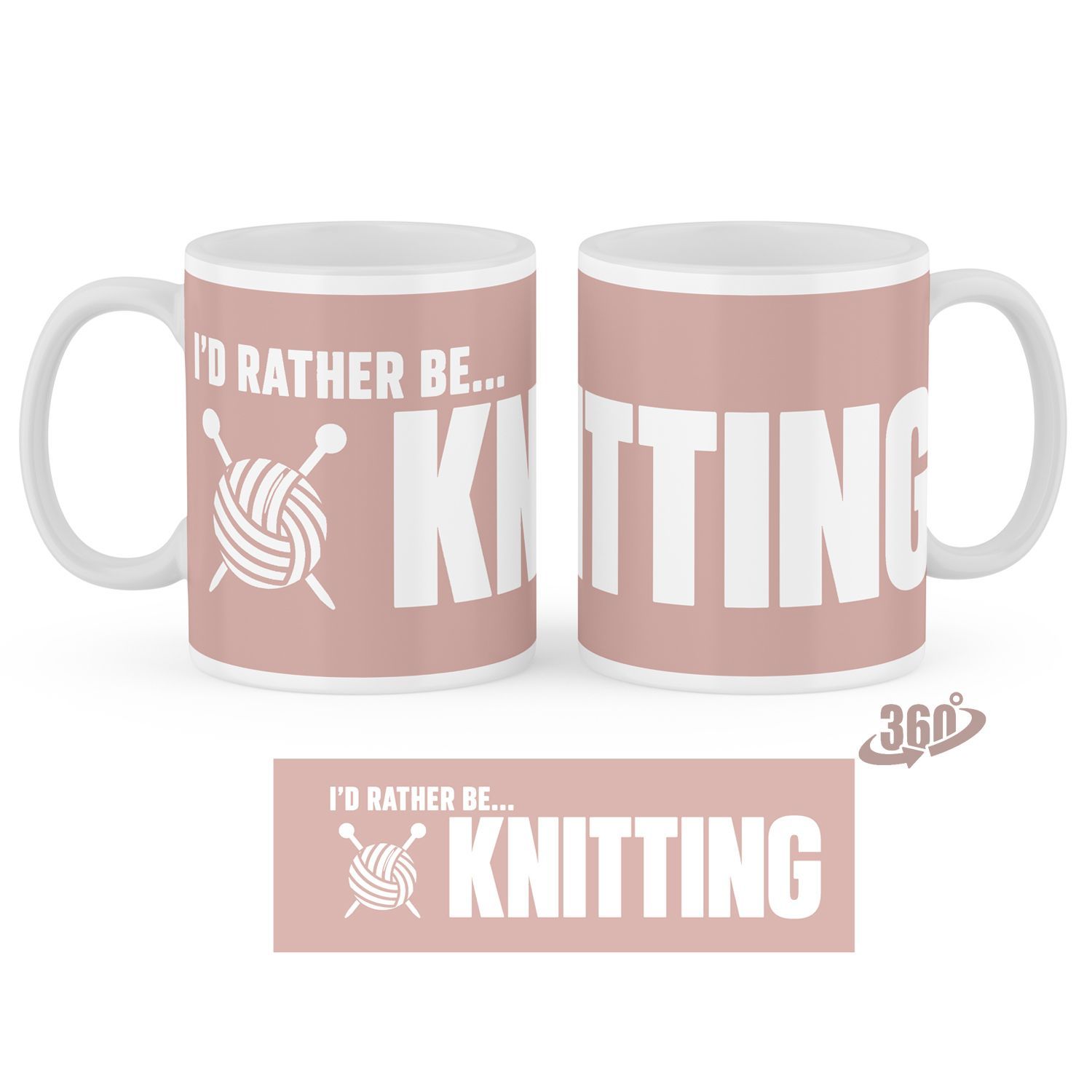 I'd rather be knitting 11oz ceramic mug I'd rather be knitting 11oz ceramic mug
