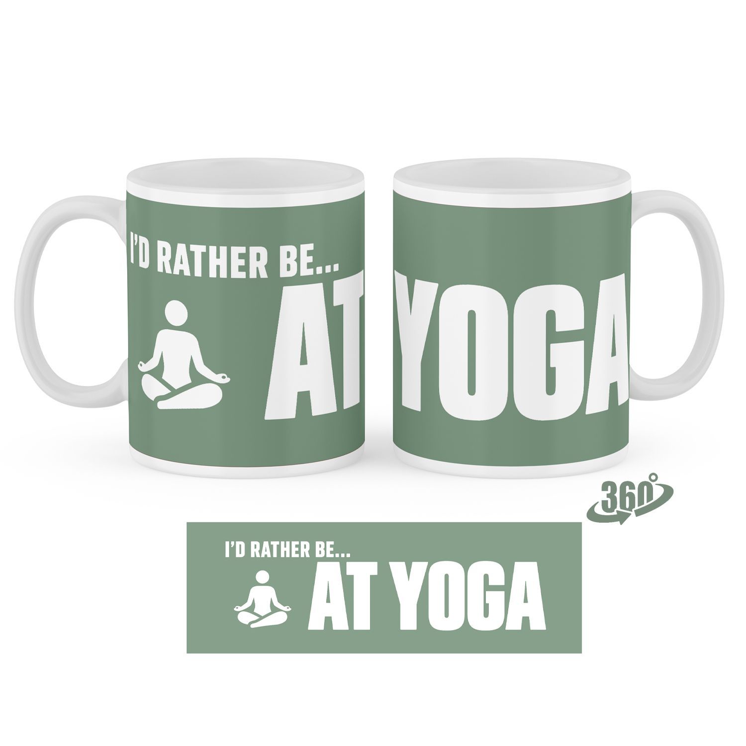 I'd rather be at Yoga 11oz ceramic mug I'd rather be at Yoga 11oz ceramic mug