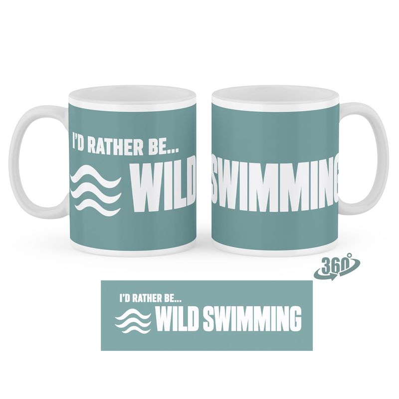 I'd rather be wild swimming 11oz ceramic mug