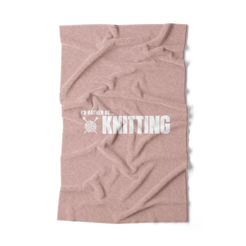 I'd rather be knitting hand towel I'd rather be knitting hand towel