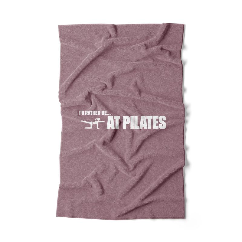 I'd rather be at pilates hand towel I'd rather be at pilates hand towel
