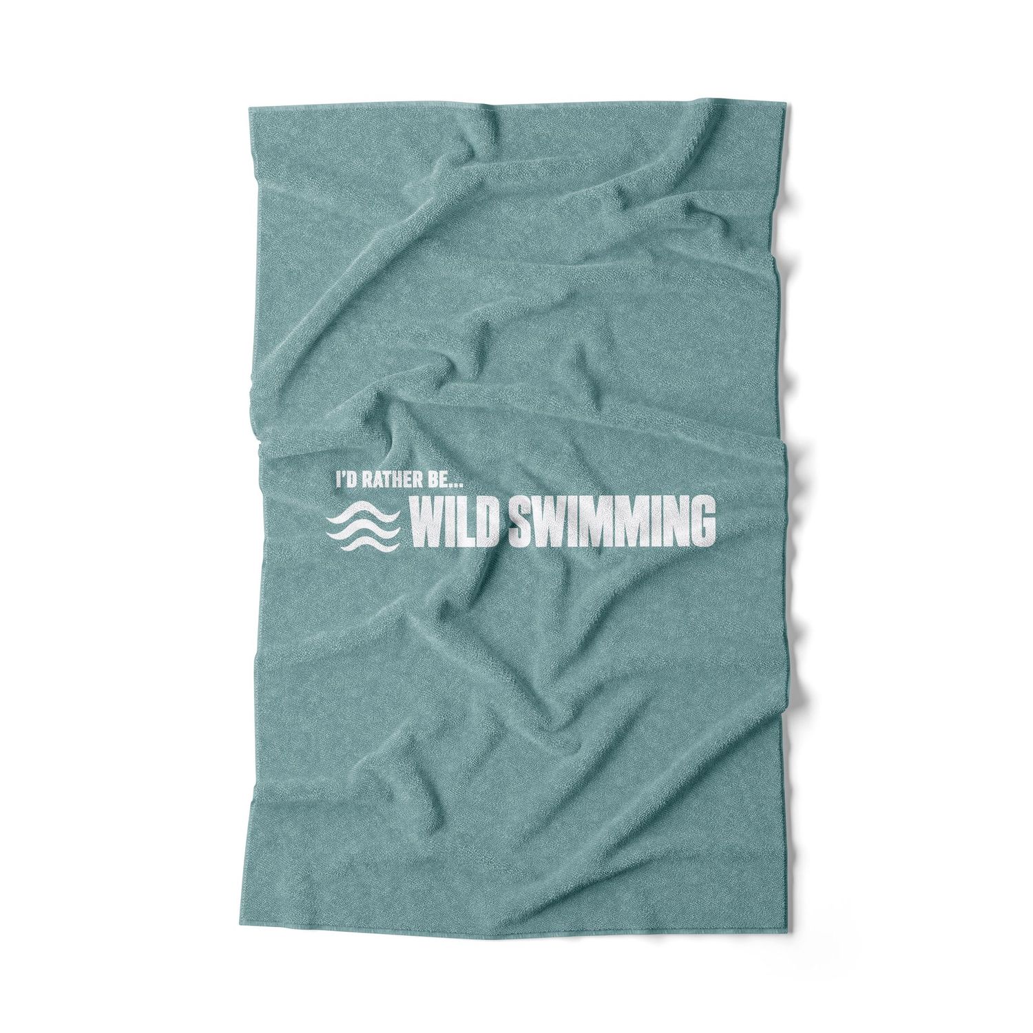 I'd rather be wild swimming hand towel I'd rather be wild swimming hand towel