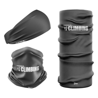I'D RATHER BE... CLIMBING - Charcoal Snood Headwear I'D RATHER BE... CLIMBING - Charcoal Snood Headwear