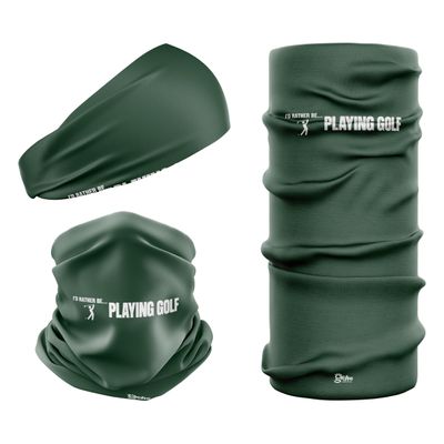 I'D RATHER BE... PLAYING GOLF - Pine Snood Headwear I'D RATHER BE... PLAYING GOLF - Pine Snood Headwear