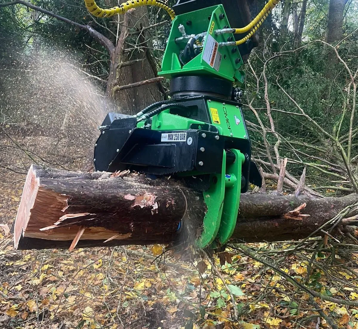 OMEF GS400 Tree Felling Head & Grapple Saw | 5–10 Tonne Excavators | 400mm Cut From $53,350 inc GST