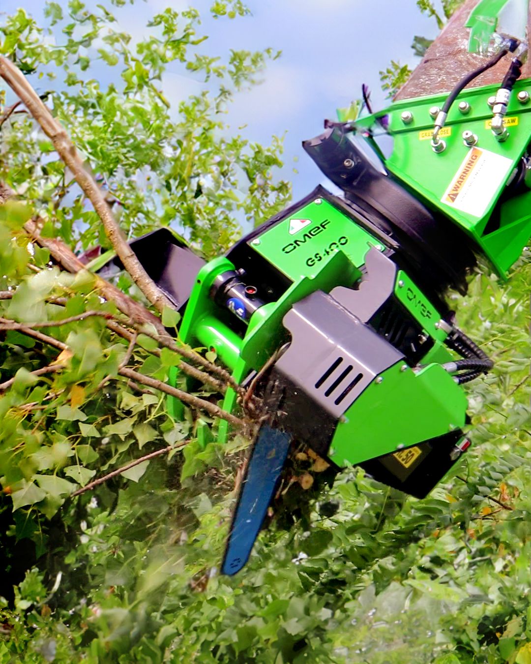 OMEF GS400 Tree Felling Head & Grapple Saw | 5–10 Tonne Excavators | 400mm Cut From $53,350 inc GST
