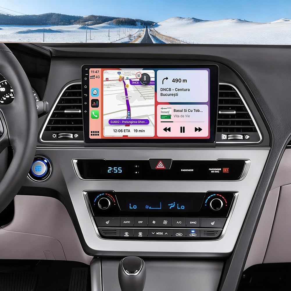 Hyundai Sonata 2015-2017 Touchscreen 9 Inch Radio with Wireless CarPlay and Backup Camera