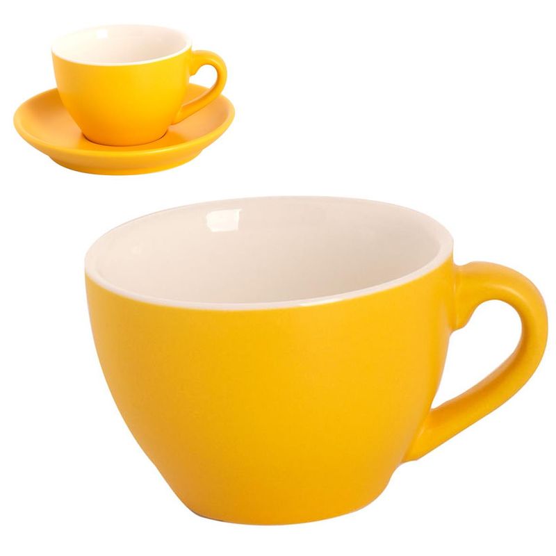 Robusta Cappuccino Kop mat geel 18 cl. 225.0988.2